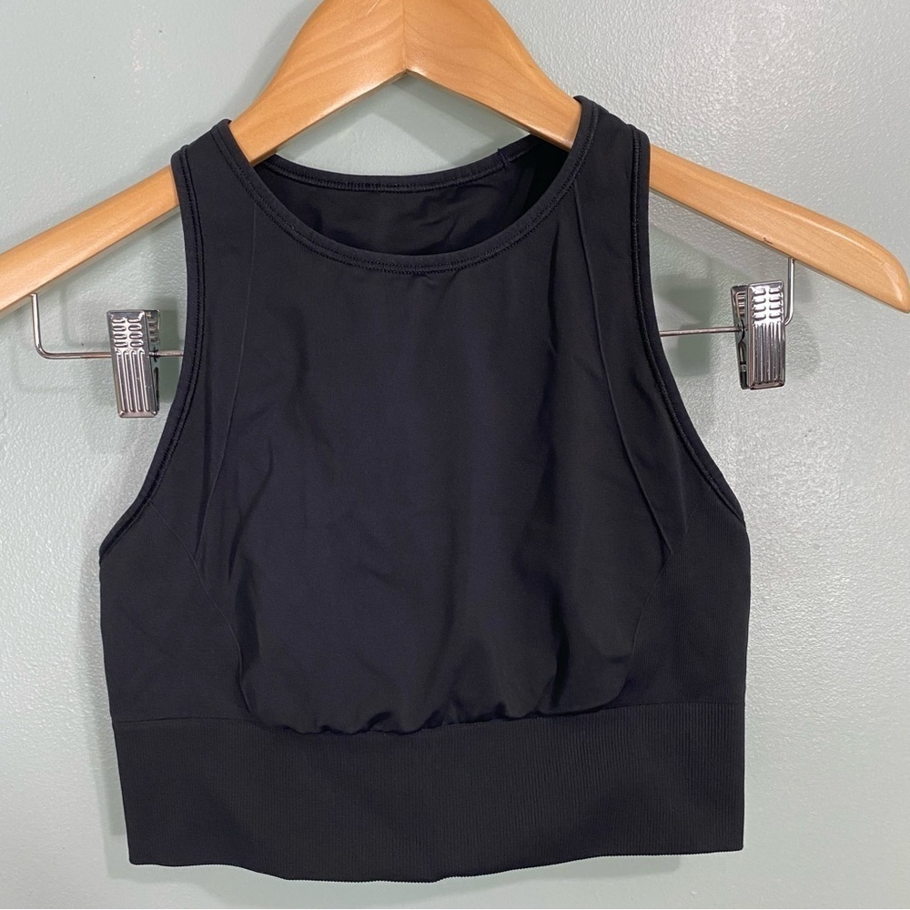 Lululemon Ebb To‎ Train Sports Bra Black Sz 6 W2BLGS